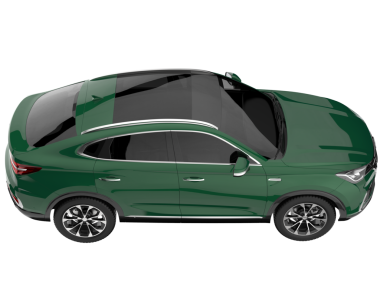 Beyaz arka planda suv araba