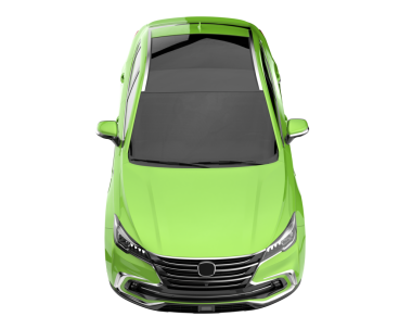 modern yeşil araba beyaz arkaplanda izole