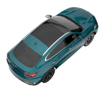 Gri arka planda modern araba. 3d oluşturma