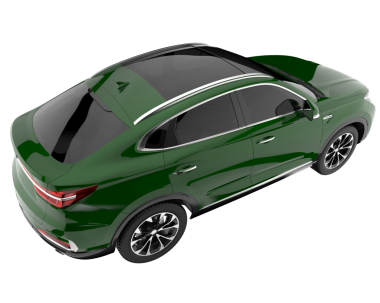 Araba manzaralı. beyaz üzerine izole