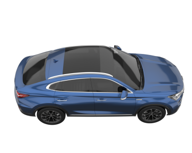 Beyaz arkaplandaki araba 3 boyutlu resim - 3 boyutlu resim