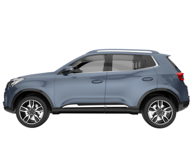 Modern araba. 3d oluşturma