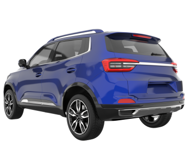 SUV arabası. Cip. 3d oluşturma