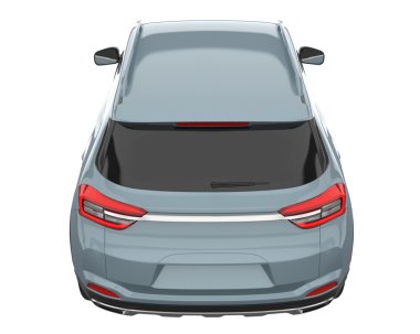 beyaz arkaplanda modern araba