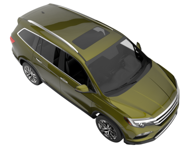 Lüks modern araba siyah arka planda izole edilmiş. 3d oluşturma.