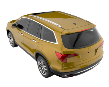 Gri arka planda modern araba 3 boyutlu görüntüleme