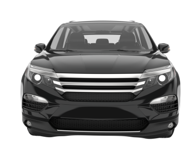 Arka planda modern araba