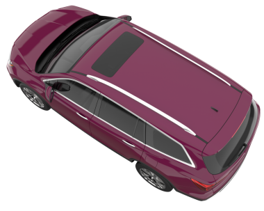 Arabası siyah arka planda izole edilmiş modern şehir cipi. 3d illüstrasyon