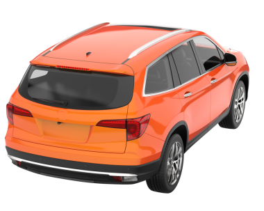 Arabalı gerçekçi bir jip. boş 3d oluşturma.