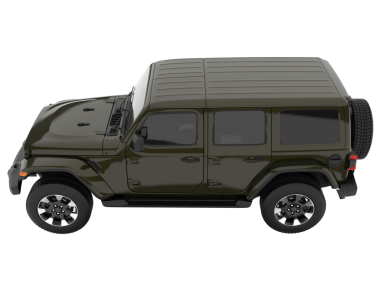 Gerçekçi SUV arabası beyazda izole edilmiş. 3D görüntüleme - illüstrasyon