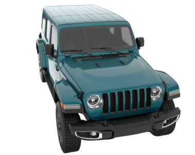 Koyu bir arka planda izole edilmiş mavi bir cipin 3 boyutlu görüntüsü