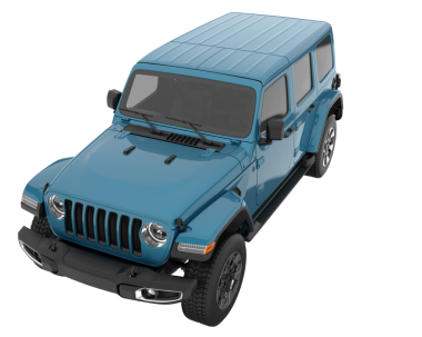 Siyah arka planda bir markanın 3 boyutlu canlandırması - daha az pikap SUv