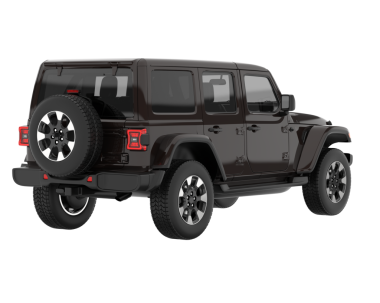 Modern SUV beyaz arka planda izole edildi. 3d oluşturma