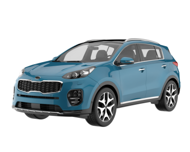 Araba beyaz arka planda izole edilmiş. 3d oluşturma