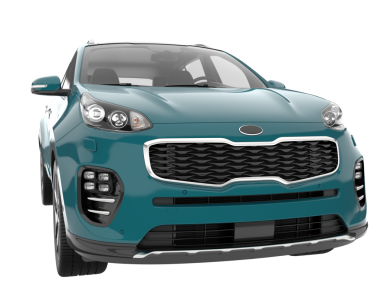 Modern lüks araba beyaz zemin üzerine.