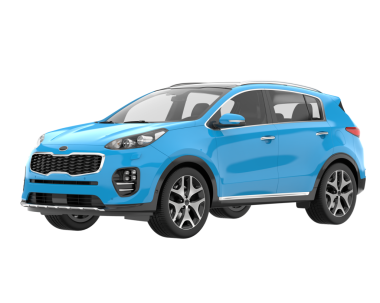 gerçekçi detaylı 3D gerçekçi mavi spor araba