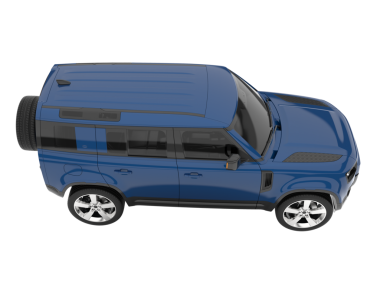 modern araba beyaz arkaplanda izole edildi