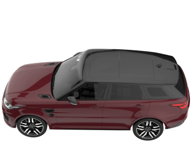 modern otomobil arka planda izole edildi