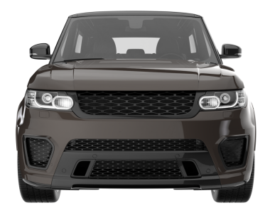 SUv beyaz arkaplanda izole edildi