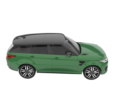 Araba manzaralı. 3d oluşturma