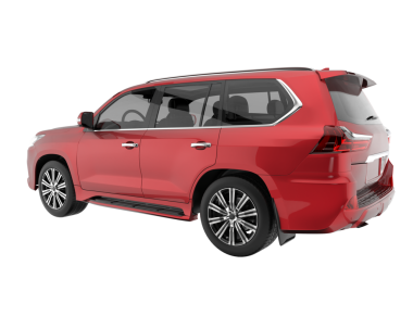 beyaz arkaplanda izole edilmiş araba 3d görüntüleme - üst görünüm