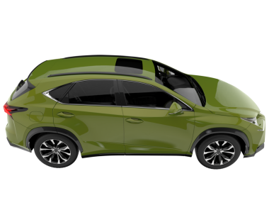 Araba arka planda izole. 3D görüntüleme - illüstrasyon