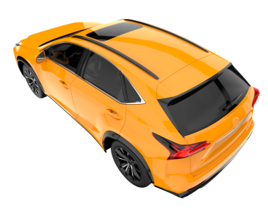 modern otomobil arka planda izole edildi