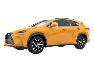 modern araba beyaz arka planda izole edilmiş.