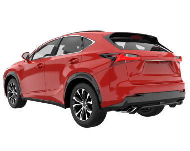 modern kırmızı modern araba - 3D görüntüleme