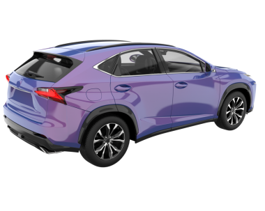 modern SUv beyaz arkaplanda izole edildi.