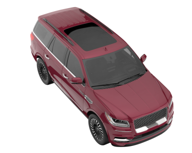 Beyaz arka planda izole edilmiş kırmızı premium lüks araba 3 boyutlu görüntü - 3 boyutlu resim