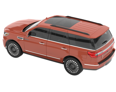 modern araba kırpma yolu ile beyaz arkaplanda izole