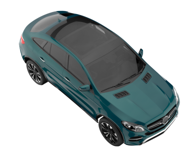 Siyah arka planda modern araba