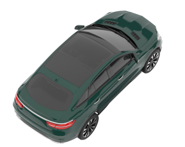 Siyah arkaplandaki araba