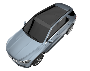 Modern araba. 3d oluşturma.