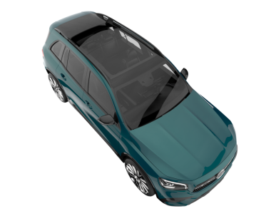 modern elektrikli araba beyaz arka planda izole edildi