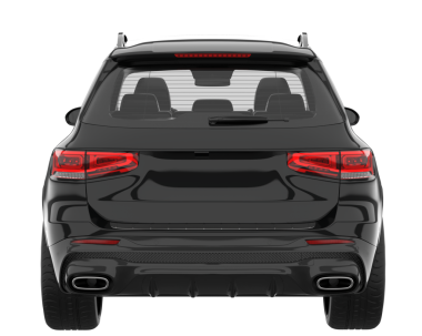 Araba geri görüşü. vektör illüstrasyonu.