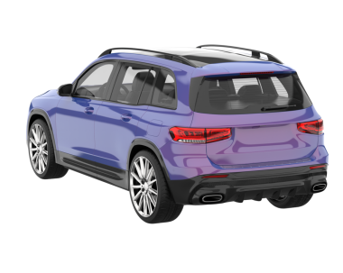 beyaz arka planda modern araba 3 boyutlu görüntüleme