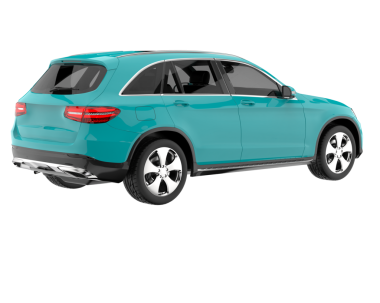 Araç beyaz arkaplanda izole edildi. 3 boyutlu görüntüleme - kenar