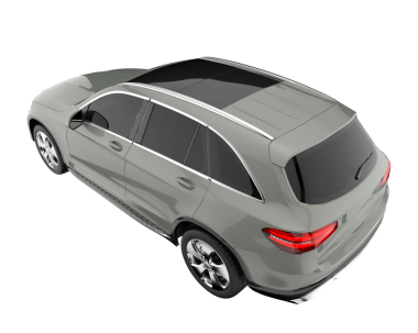 kırpma yolu ve gölge ile beyaz arkaplanda izole araba.