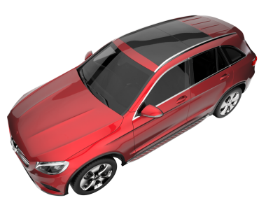 Beyaz arka planda bir araba. yüksek çözünürlük