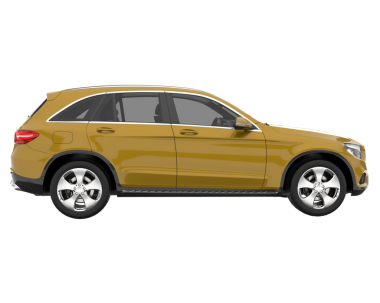 Beyazda izole edilmiş gerçekçi bir araba. yüksek kaliteli fotoğraf