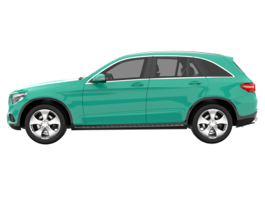 modern lüks araba arka planda izole.