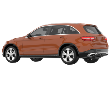 Beyaz arka planda modern SUV. 3d illüstrasyon