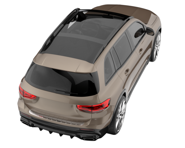 modern SUv beyaz arkaplanda izole edildi