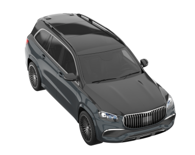 Siyah arka planda modern lüks bir araba. 3d oluşturma