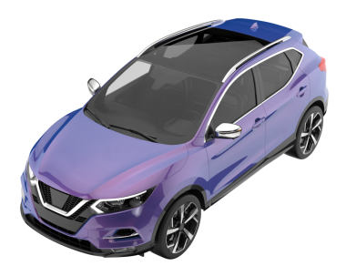 modern suv. beyaz arkaplanda izole