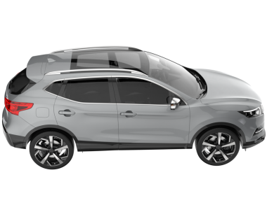 Beyaz arka planda bir araba. yüksek kalite. 3 boyutlu illüstrasyon. Yüksek kalite çizim. 3d oluşturma.