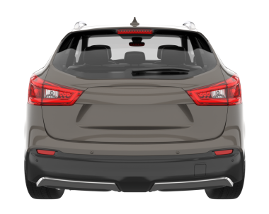 Araba arka tarafta. gerçekçi vektör illüstrasyonu.