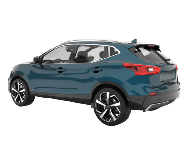 Araba arka planda izole. 3d oluşturma - -